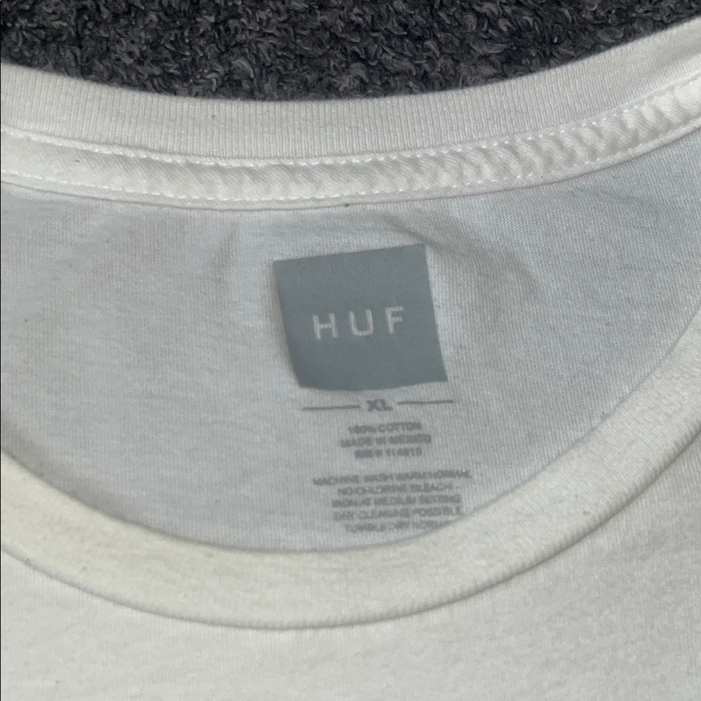 HUF Graphic Tee with Black Print - Picture 2 of 4